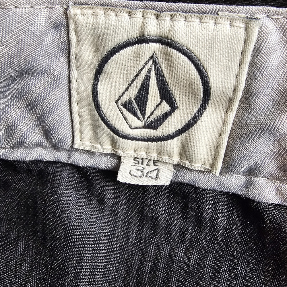 Volcolm Chino Shorts Mens Size 34 Black Baggy Skater Punk Golf Casual Flawed - Picture 5 of 12